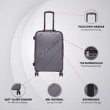Calvin Klein Cheer Hard Large Grey Luggage Trolley