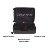 Calvin Klein Casual Hardside Hard Large Black Luggage Trolley