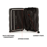 Calvin Klein Down To Fly Hard Body Large Black/Silver  Luggage Trolley
