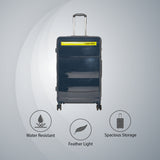 Calvin Klein Down To Fly Hard Body Large Navy/Yellow Luggage Trolley
