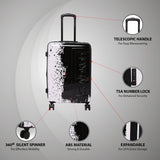 Calvin Klein The Factory Hard Large Black Luggage Trolley