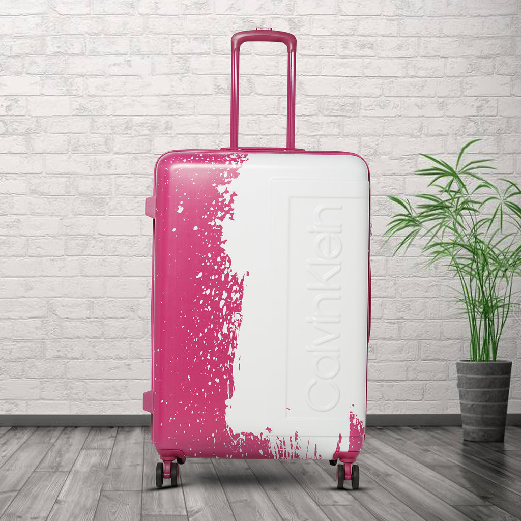 Calvin Klein The Factory Hard Large Pink Luggage Trolley
