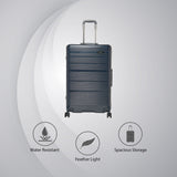 Calvin Klein Globetrotter Hard Body Large Navy Luggage Trolley