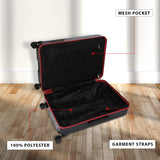 Calvin Klein ICON Range Black & Red Color Hard Luggage
