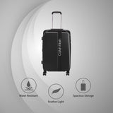 Calvin Klein Madison Ave Hs Hard Large Black Luggage Trolley