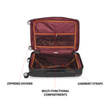 Calvin Klein Madison Ave Hs Hard Large Black Luggage Trolley