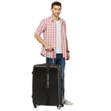 Calvin Klein Madison Ave Hs Hard Large Black Luggage Trolley
