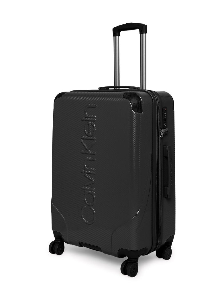 Calvin Klein Obsessed Hard Body Large Black Luggage Trolley