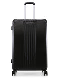 Calvinklein RELIANT Black Color 100% Polycarbonate Material Hard 28" Large Trolley