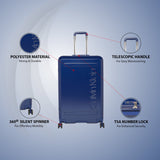 Calvin Klein Soho Hard Body Large Cobalt Luggage Trolley