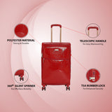 Calvin Klein Impression Soft Cabin Red Luggage Trolley