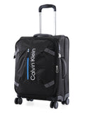 Calvinklein ROCKAWAY Black Color 900D Polyster Material Soft 20" Cabin Trolley