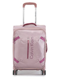 Calvinklein ROCKAWAY Rose Color 900D Polyster Material Soft 20" Cabin Trolley