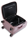 Calvinklein ROCKAWAY Rose Color 900D Polyster Material Soft 20" Cabin Trolley