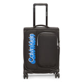 Calvin Klein Sky Shadow Soft Body Cabin Black Luggage Trolley