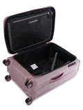 Calvinklein ROCKAWAY Rose Color 900D Polyster Material Soft 24" Medium Trolley