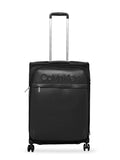 Calvin Klein West 34Th St-Embossed Soft Body Medium Black Luggage Trolley