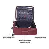 Calvin Klein West 34Th St-Embossed Soft Body Medium Black Luggage Trolley