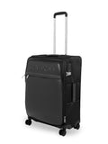 Calvin Klein West 34Th St-Embossed Soft Body Medium Black Luggage Trolley