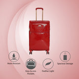 Calvin Klein Impression Soft Large Red Luggage Trolley