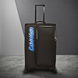 Calvin Klein Sky Shadow Soft Body Large Black Luggage Trolley