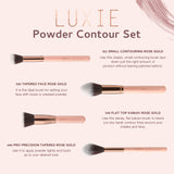 Luxie Powder Contour Set - Rose Gold