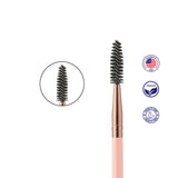 Luxie 201 Brow and Lash Brush - Rose Gold