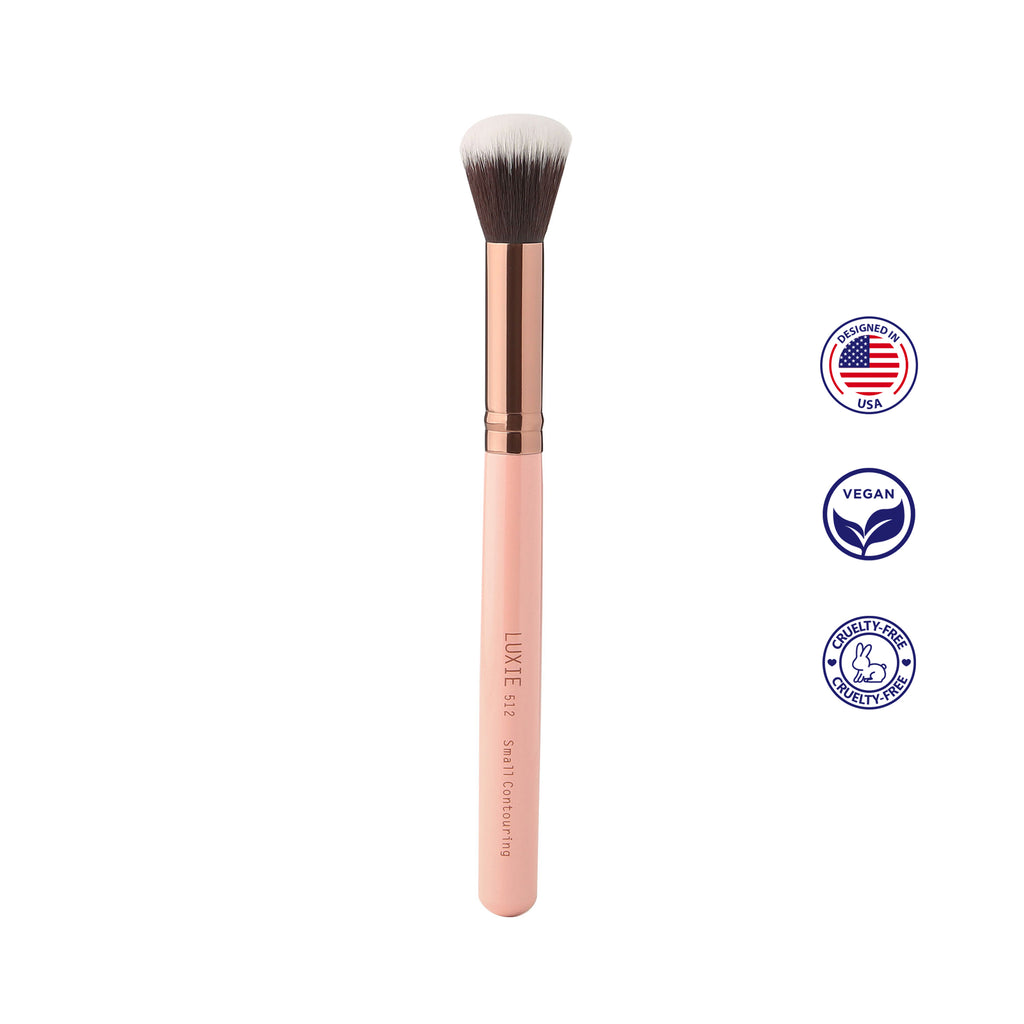 Luxie 512 Rose Gold Small Contouring Brush