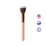 Luxie 508 Duo Fibre Stippling Brush - Rose Gold