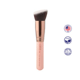 Luxie 538 Flat Angled Blender Brush - Rose Gold