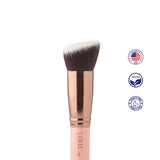 Luxie 538 Flat Angled Blender Brush - Rose Gold