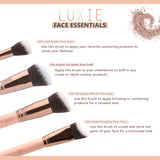 Luxie 538 Flat Angled Blender Brush - Rose Gold