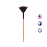 Luxie 560 Medium Fan Brush - Rose Gold