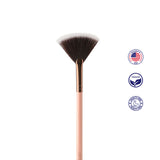 Luxie 560 Medium Fan Brush - Rose Gold