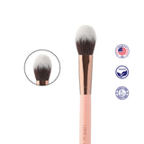 Luxie 660 Precision Foundation Brush - Rose Gold