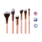 Luxie Face Essential Brush Set - Rose Gold