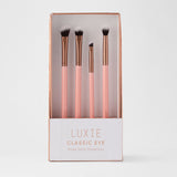 Luxie Classic Eye Brush Set - Rose Gold