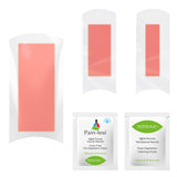 Remove Wax Strips 52 Pcs Maxi Set - Sensitive (20 Body + 8 Bikini + 8 Face + 8 Underarm Strips & 4 Pain-Less + 4 Post Depilation Cleaning Wipes)