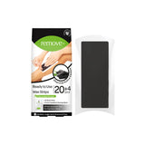 Remove Wax Strips 24 Pcs Body Strips - Active Carbon Charcoal  (20 Body Strips & 2 Pain-Less + 4 Post Depilation Cleaning Wipes)