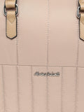 MARINA GALANTI Beige Color Soft PU Material Medium Size Bowling Bag - MB0342BG2004