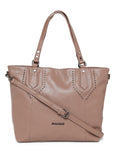 MARINA GALANTI Nude Color Soft PU Material Medium Size Shopping Bag - MB0345SG3067