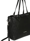 MARINA GALANTI Black Color Soft PU Material Medium Size Shopping Bag - MB0347SG3001