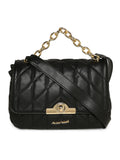 MARINA GALANTI Black Color Soft PU Material Medium Size Flap Bag - MB0350FP2001