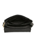 MARINA GALANTI Black Color Soft PU Material Medium Size Flap Bag - MB0350FP2001