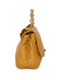 MARINA GALANTI Dark Yellow Color Soft PU Material Medium Size Flap Bag