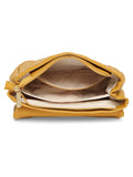 MARINA GALANTI Dark Yellow Color Soft PU Material Medium Size Flap Bag