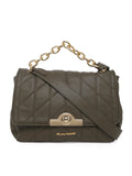 MARINA GALANTI Olive Color Soft PU Material Medium Size Flap Bag - MB0350FP2029