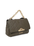 MARINA GALANTI Olive Color Soft PU Material Medium Size Flap Bag - MB0350FP2029
