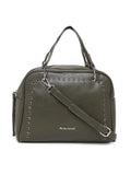 MARINA GALANTI Olive Color Soft PU Material Medium Size Bowling Bag - MB0354BG2029
