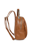 MARINA GALANTI Brown Color Soft PU Material Medium Size Backpack